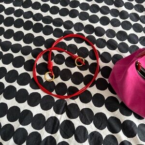 Parker Thatch Red rope crossbody strap